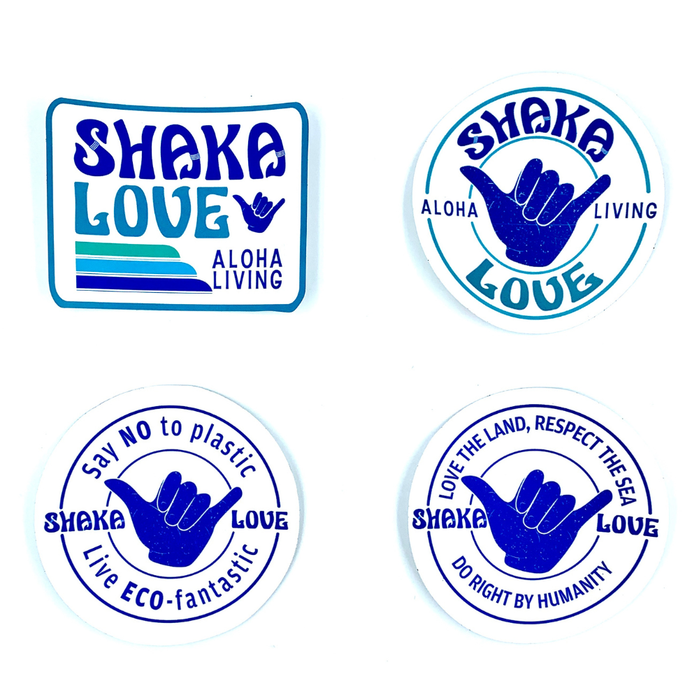 shaka sticker hand laptop stickers