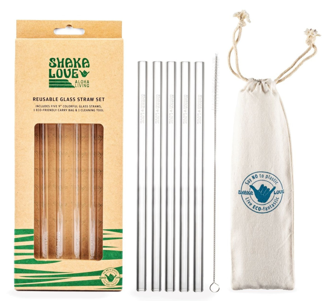 Clear Reusable Glass Straw