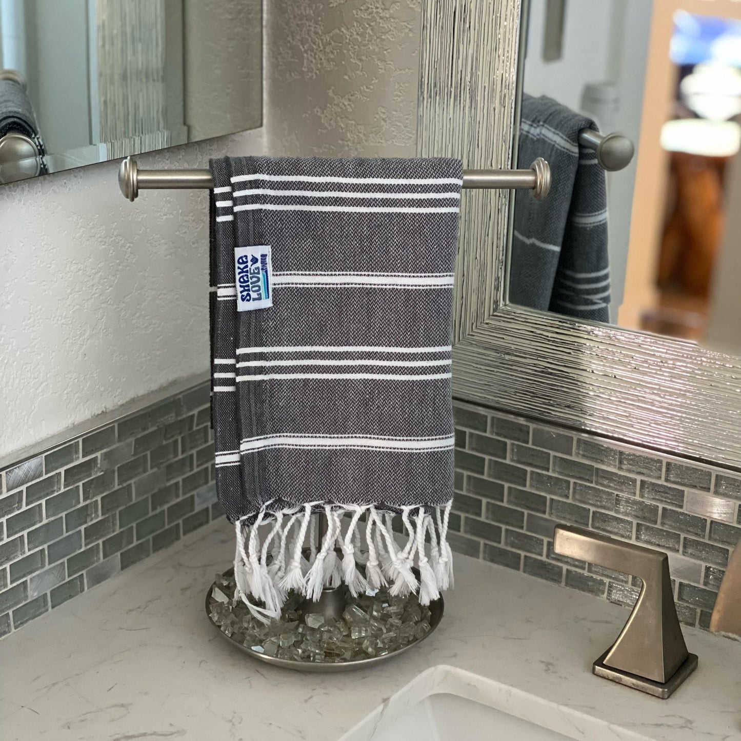 LAVA GRAY Luxury Turkish Hand Towel