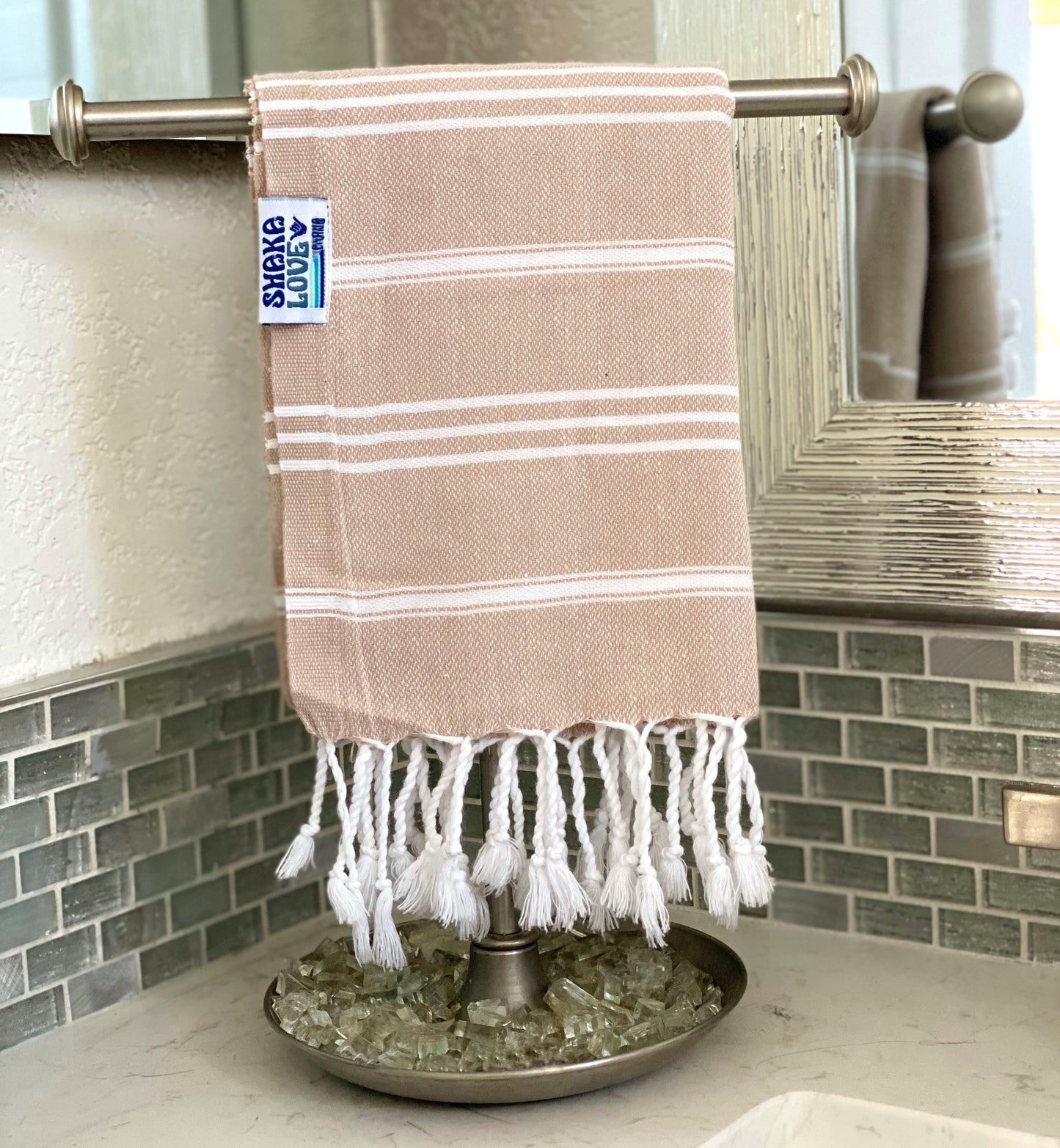 BEIGE Luxury Turkish Hand Towel